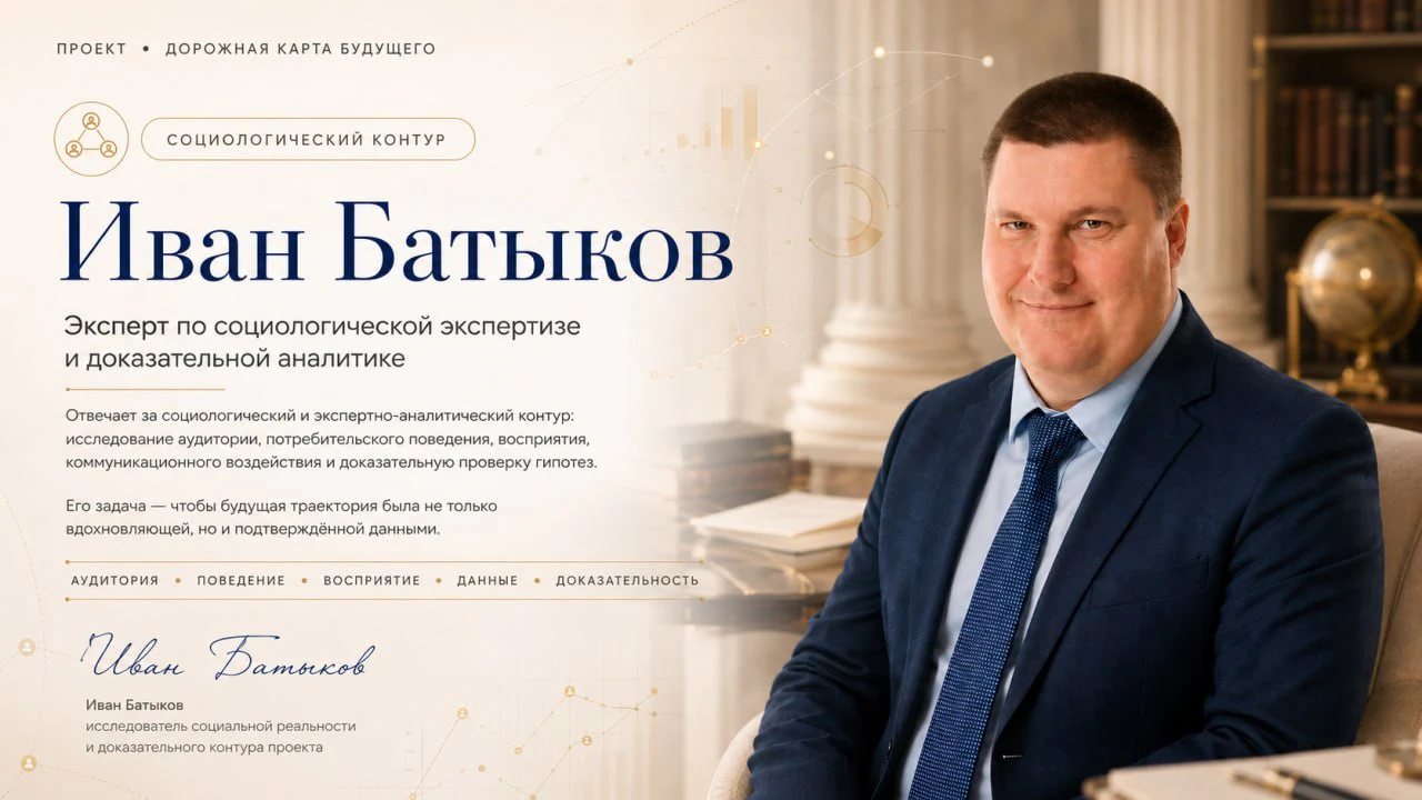 Иван Батыков — эксперт по социологической экспертизе и доказательной аналитике. Социологический контур.